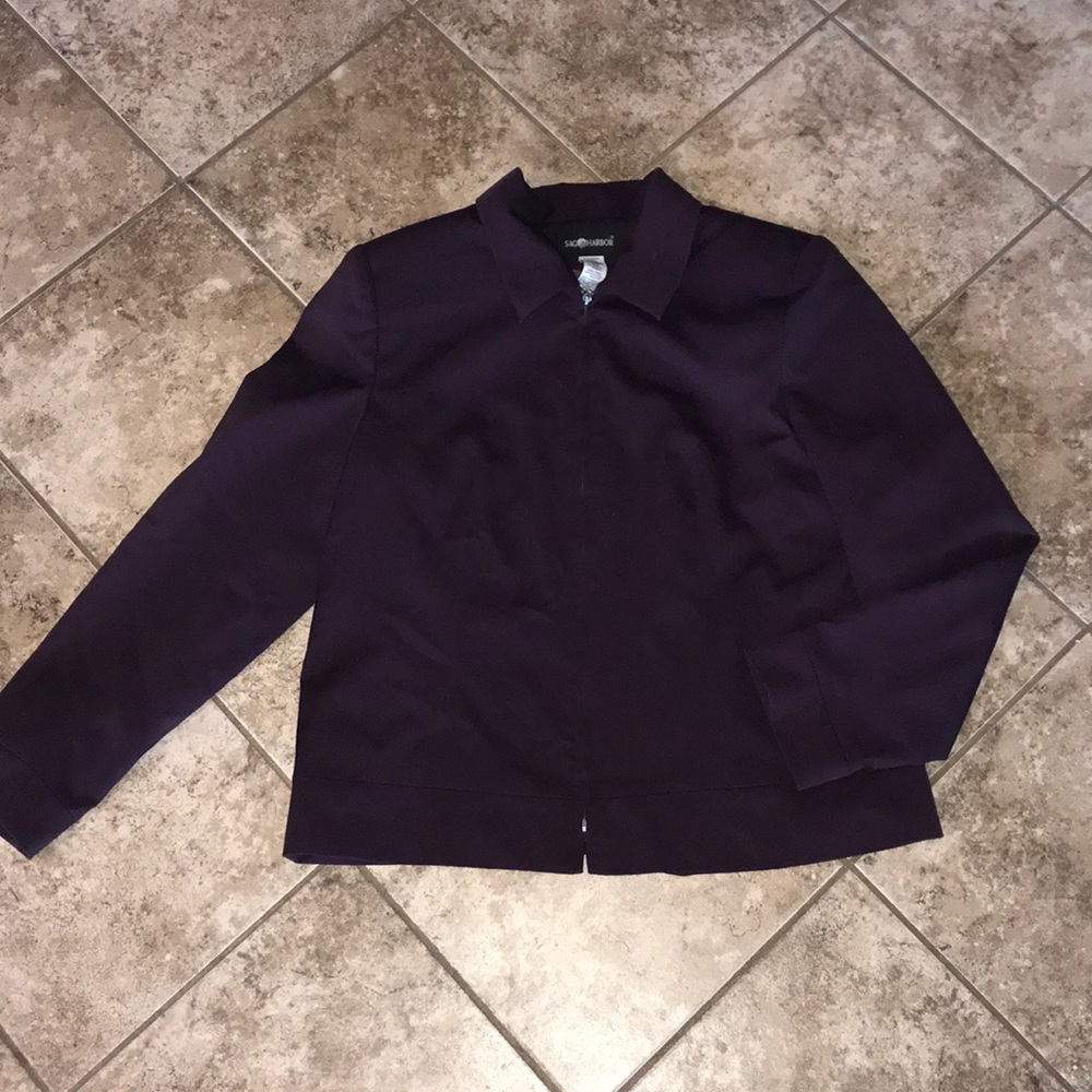 Sag Harbor Zip Up jacket Size 16